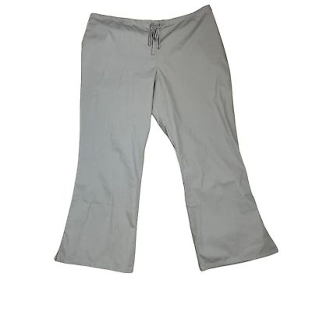 Cherokee Workwear Scrub Bottom‎ Size 2XL Gray Elastic Waist Drawstring 44X31
